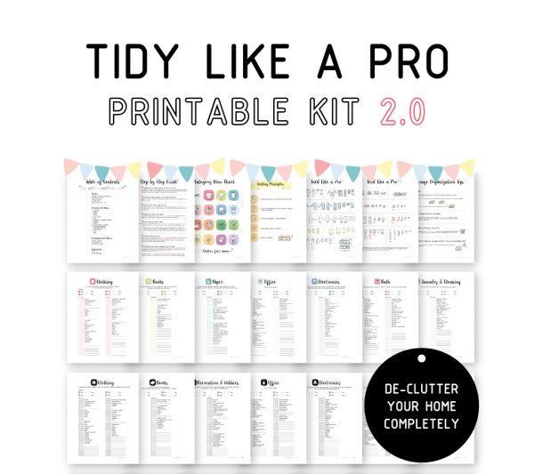 Tidy Like A Pro Printable Kit 2.0