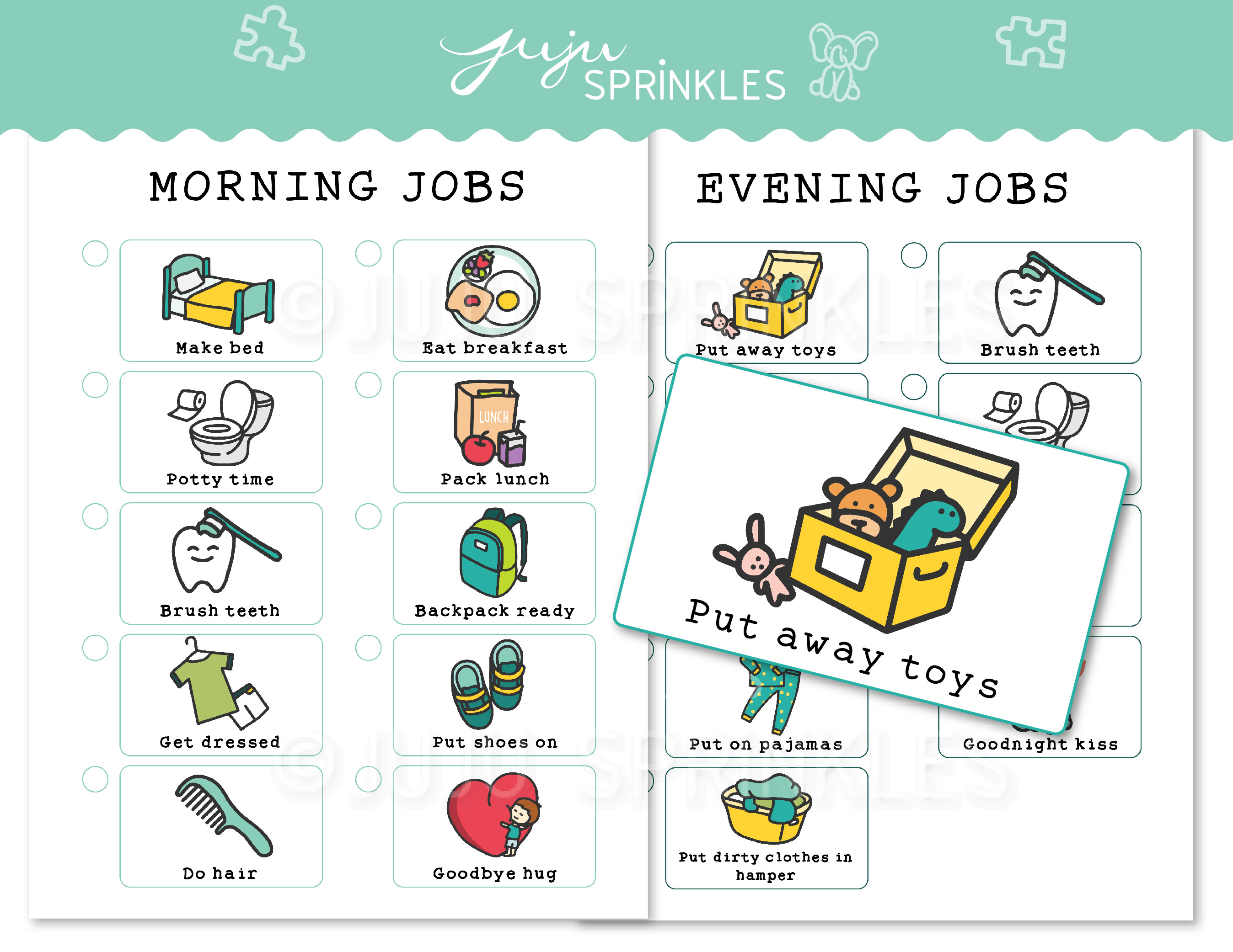 Free Printable Chore Cards For Toddlers